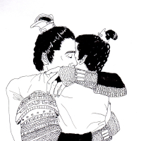 Jingyan hugging Mei Changsu